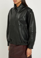 Nour Hammour Doran Leather Jacket Black