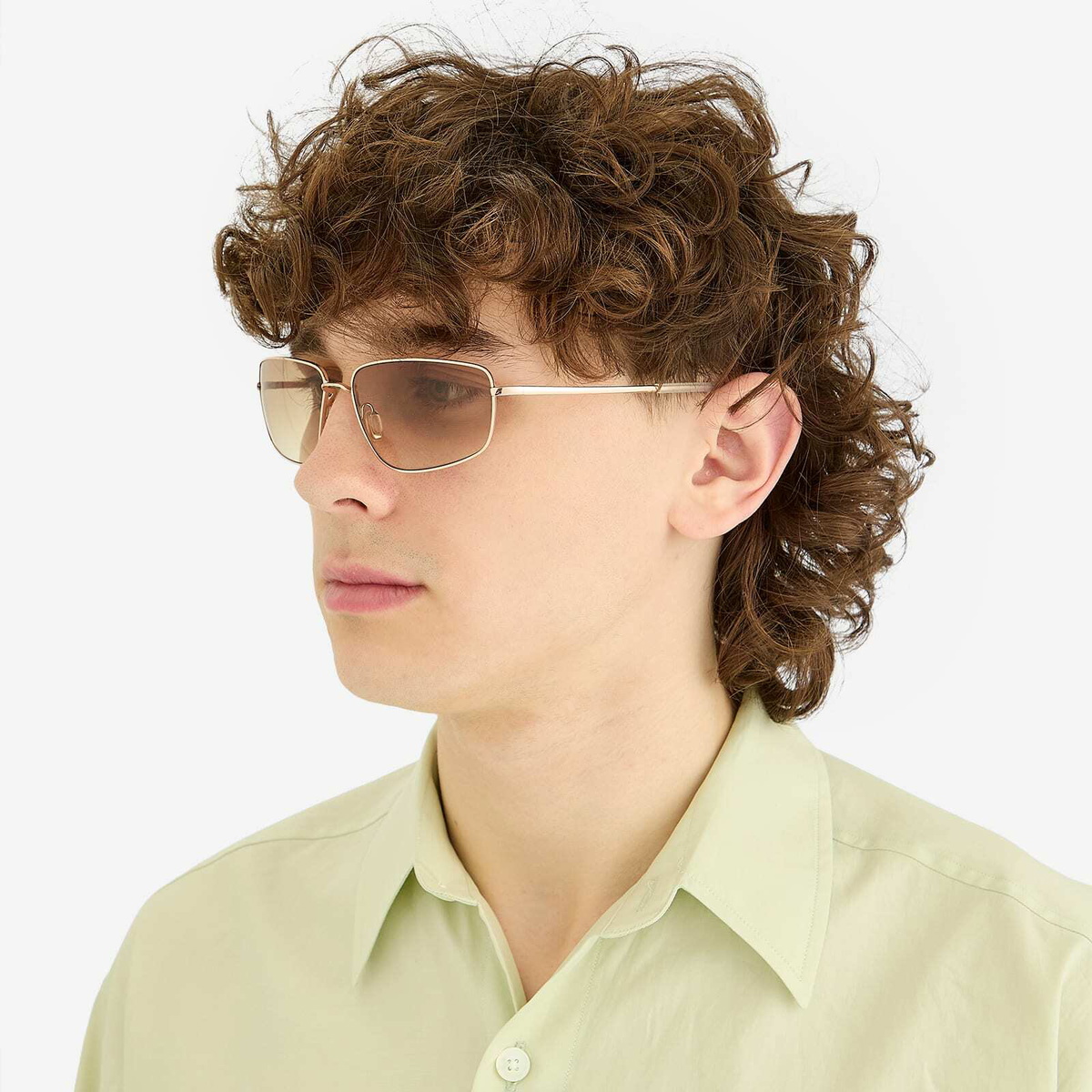 Monokel Marathon Sunglasses in Gold/Brown 
