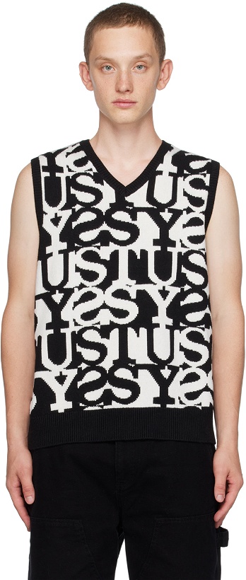 Photo: Stüssy Off-White & Black Stacked Vest