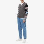 Paul Smith Men's Stripe Cardigan in Grey