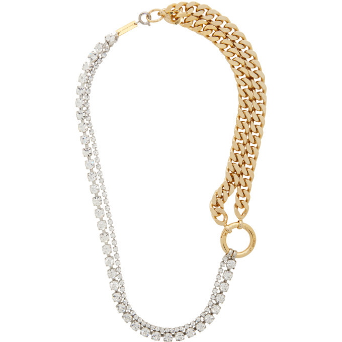 Photo: MM6 Maison Margiela Gold and Silver Mixed Necklace