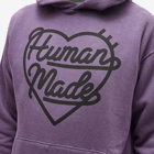 Human Made Men's Heart Popover Hoody in Purple