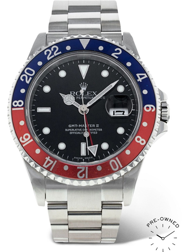 Photo: ROLEX - Pre-Owned 2005 GMT Master II Automatic 40mm Oystersteel Watch, Ref No. 16710