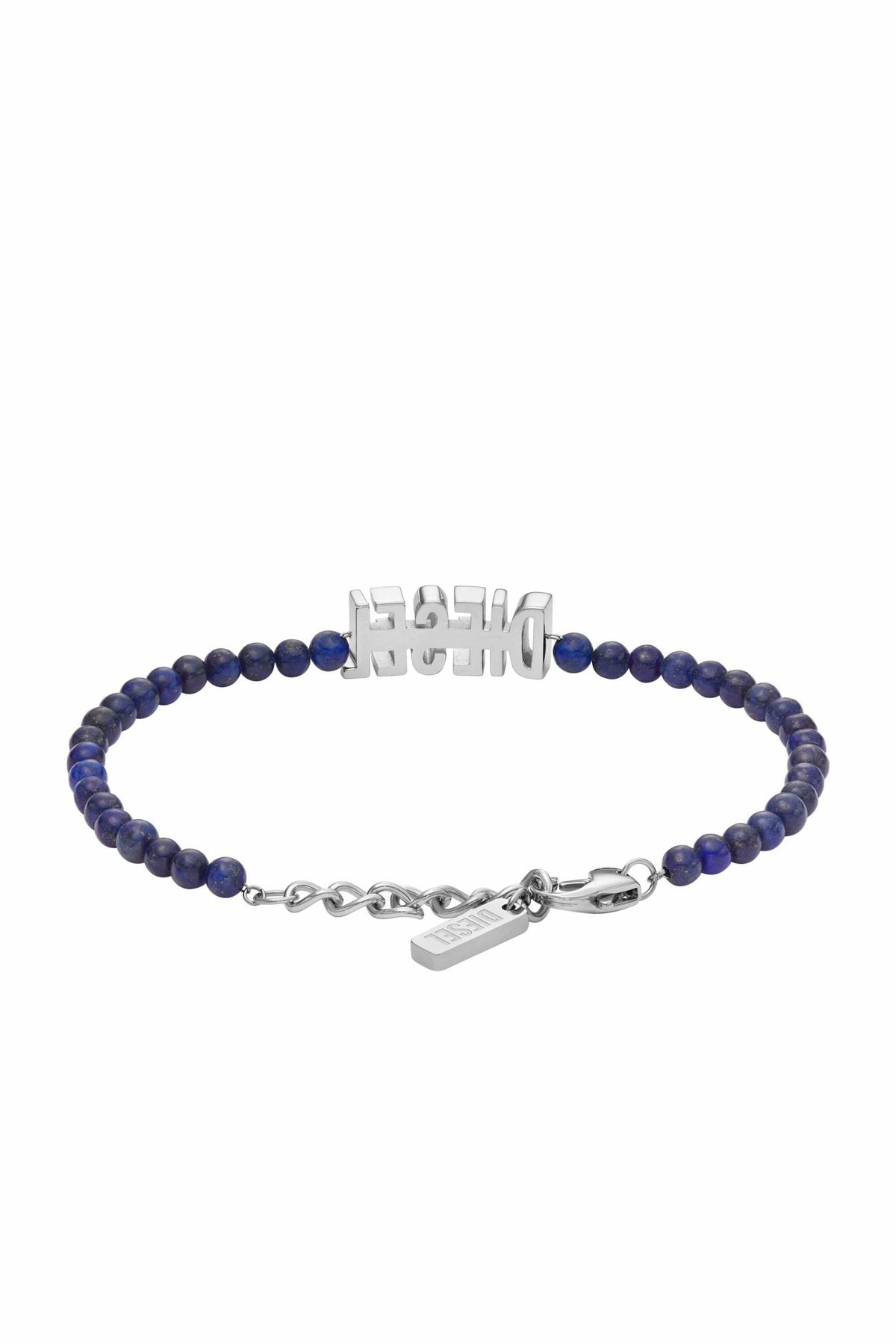 Diesel Blue Agate Beaded Bracelet - Bracelets - Unisex - Blue