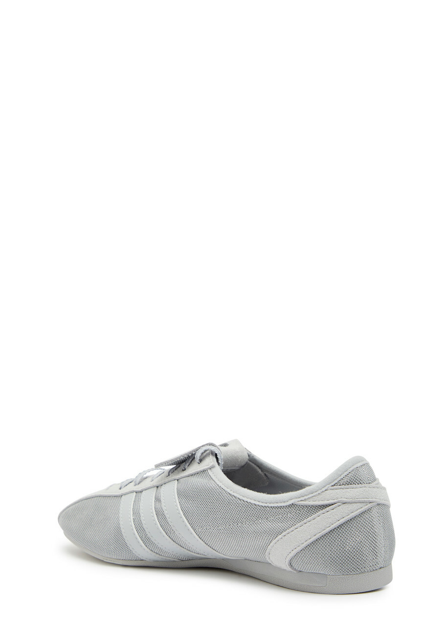 Adidas X Stella Mccartney Sportsmax 76 Metallic-weave Sneakers Grey