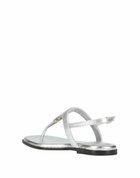 Maje Womens Thong sandal in Silver