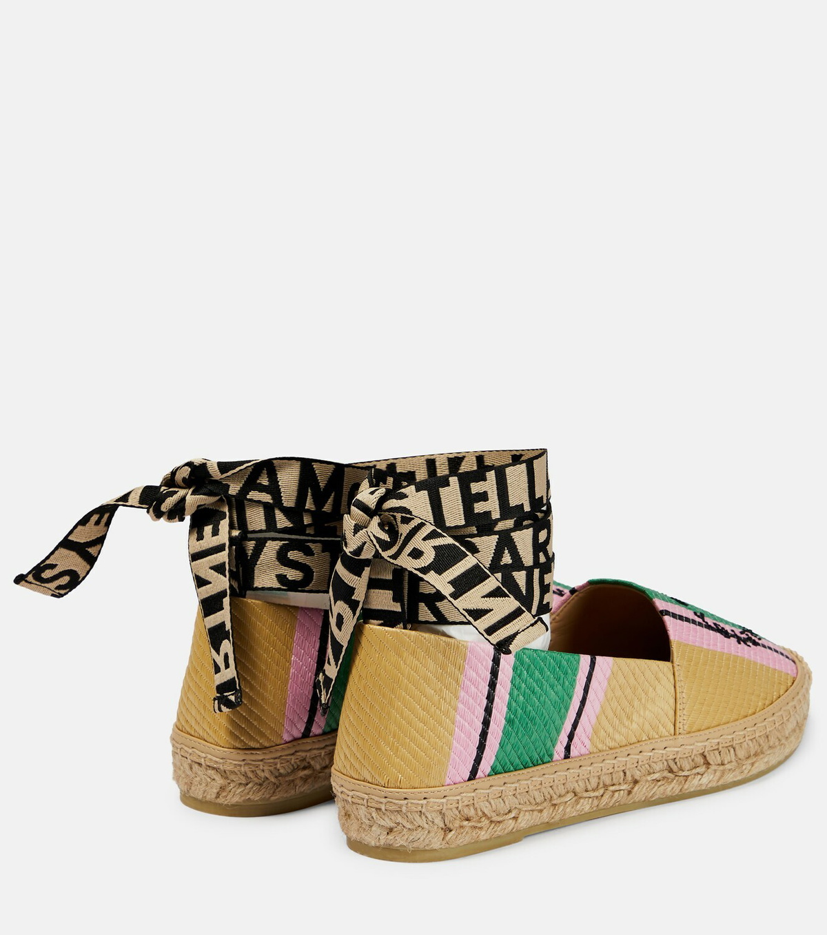 Stella McCartney - Gaia logo striped espadrilles Stella Stella McCartney - Gaia logo striped espadrilles Stella