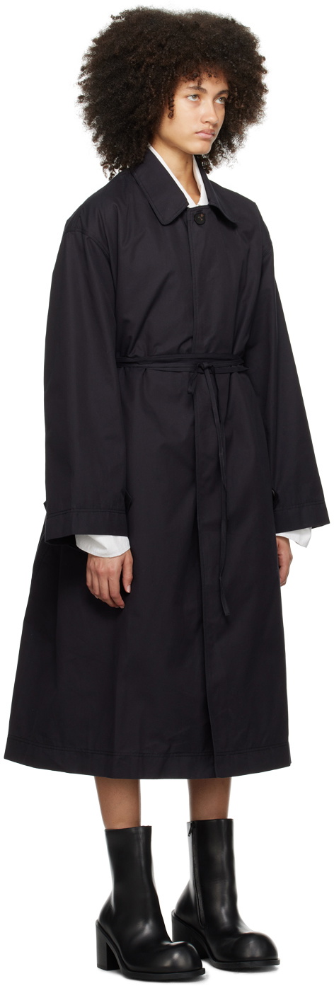 Subtle Le Nguyen Black Spread Collar Coat