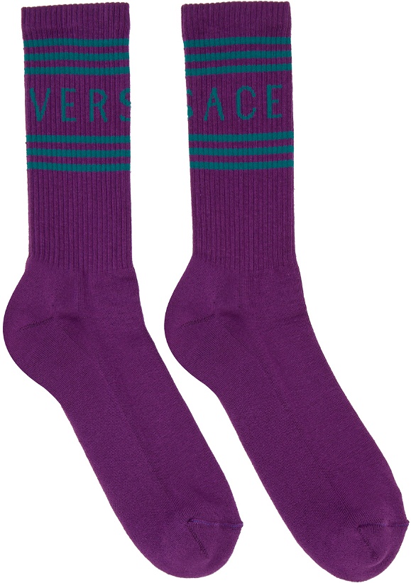Photo: Versace Purple Athletic Socks