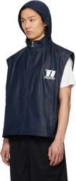 Alexander Wang Navy Oversize Canvas Vest
