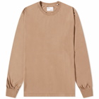 Colorful Standard Men's Long Sleeve Oversized Organic T-Shirt in Warm Taupe