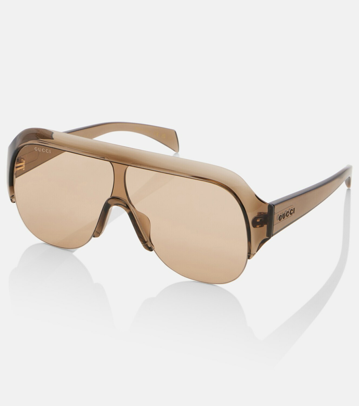 Gucci Logo shield sunglasses