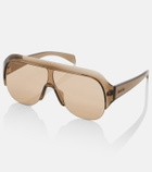 Gucci Logo shield sunglasses