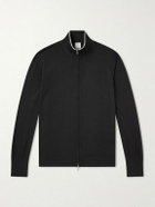 Eleventy - Wool Zip-Up Cardigan - Black