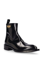 MOSCHINO - 40mm Texas Brushed Leather Boots