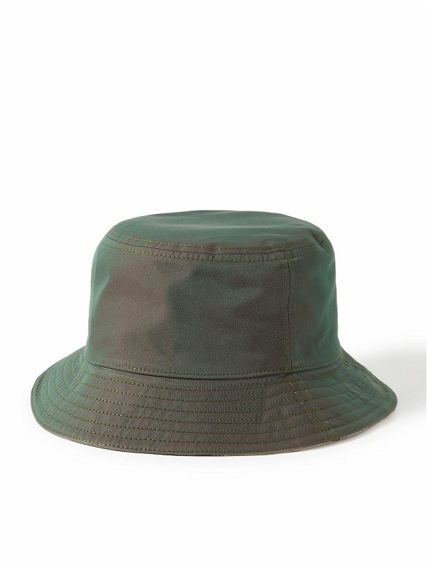 Photo: Burberry - Reversible Logo-Embroidered Cotton-Twill Bucket Hat - Green