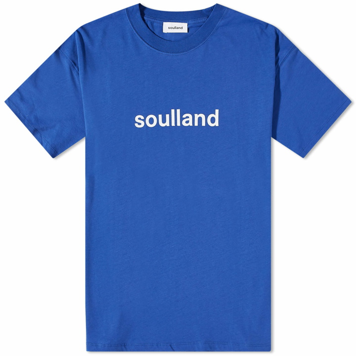 Photo: Soulland Men's Ocean T-Shirt in Blue