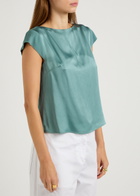 Herno Crepe de Chine top Blue
