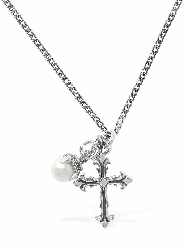 Photo: EMANUELE BICOCCHI - Pearl & Cross Charm Necklace