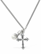 EMANUELE BICOCCHI - Pearl & Cross Charm Necklace