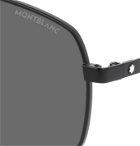 Montblanc - Aviator-Style Matte-Metal Sunglasses - Beige