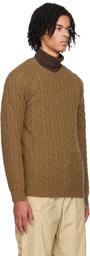 BEAMS PLUS Brown Crewneck Sweater