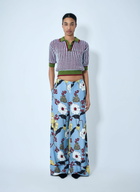Marni Wide-Leg Floral Trousers