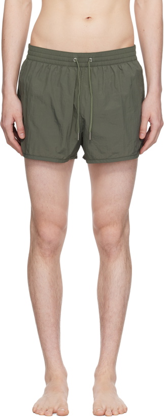 Photo: CDLP Khaki ECONYL Swim Shorts