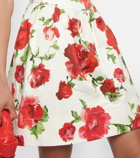 Carolina Herrera Floral cotton-blend minidress