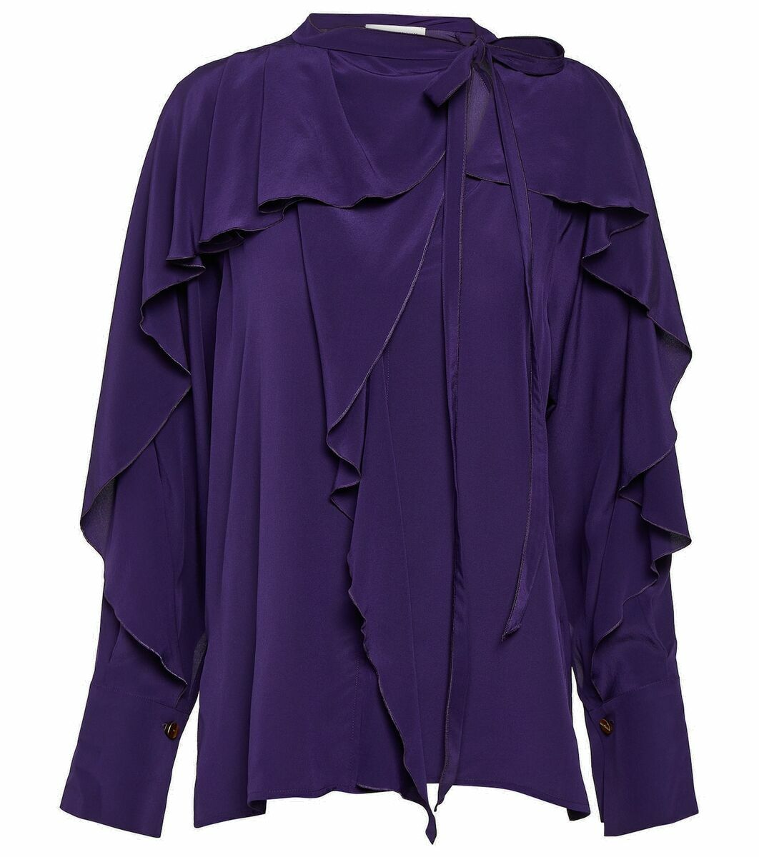 Victoria Beckham Wrap Front Blouse Women