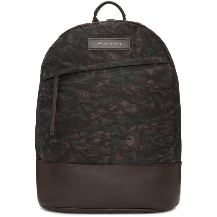 Photo: Want Les Essentiels Brown Camo Kastrup Backpack