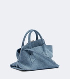 The Attico La Passeggiata Mini denim top-handle bag