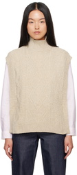 A.P.C. Beige Cameron Vest