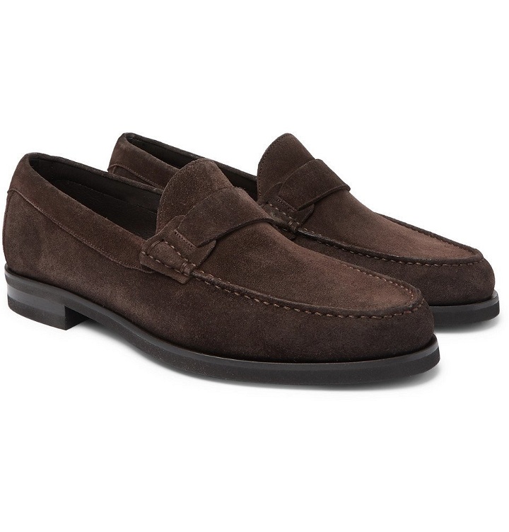 Photo: Canali - Suede Loafers - Brown