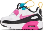 Nike Baby White Air Max 90 Toggle Sneakers