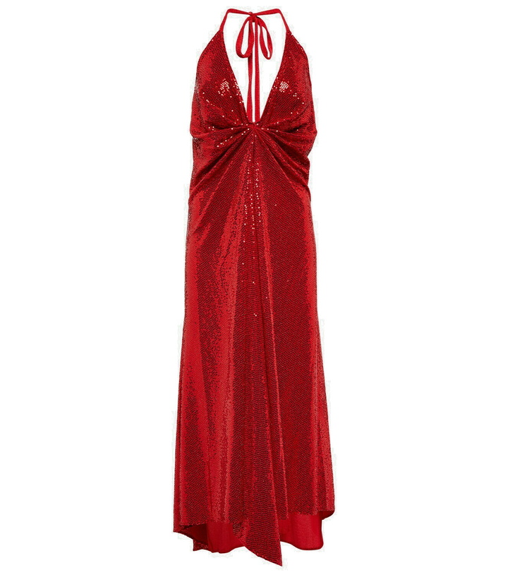 Photo: Dodo Bar Or Sequined gathered midi dress