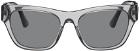 Versace Gray Medusa Sunglasses