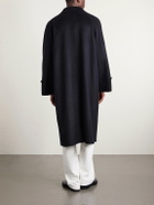 Auralee - Melton Wool Coat - Black