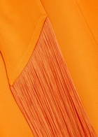 Taller Marmo Ticino Scarf-effect Crepe Maxi Dress Orange