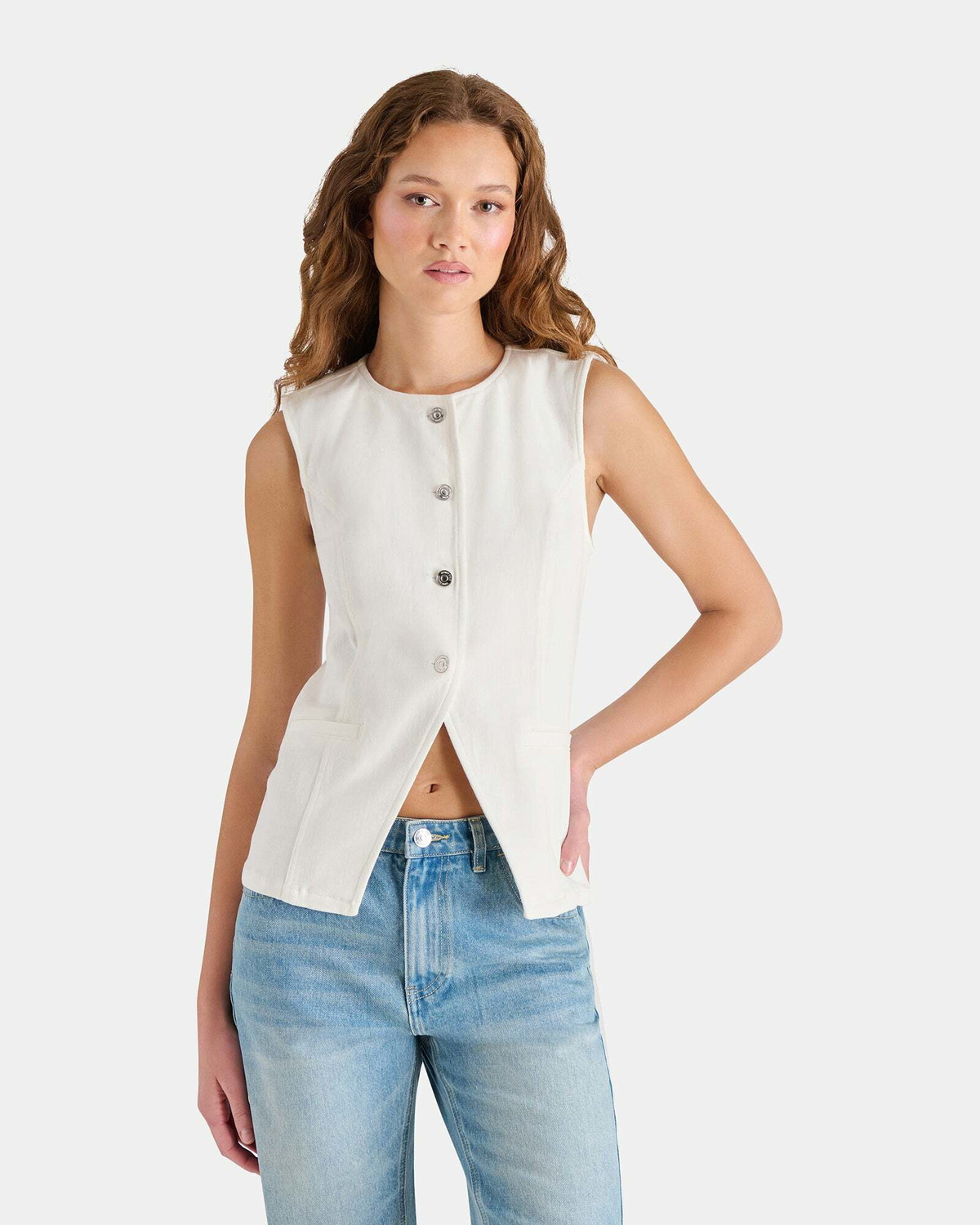 Steve Madden Wesley Top in White