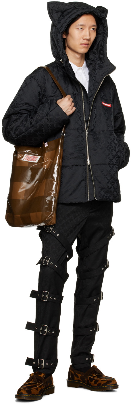 Charles Jeffrey LOVERBOY Brown Large Two Strap Check Tote