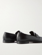Zegna - L'Asola Leather Penny Loafers - Black