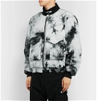 BILLY - Tie-Dyed Cotton-Twill Bomber Jacket - White