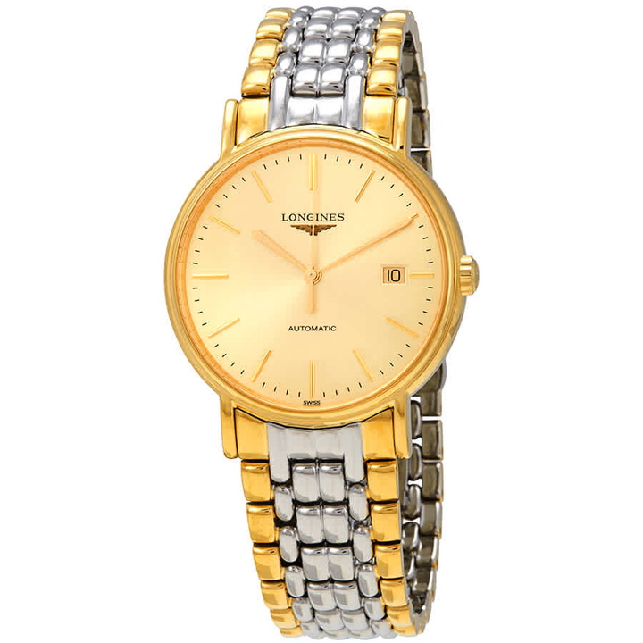 Photo: Longines Presence Champagne Dial Mens Two Tone Watch L49212327