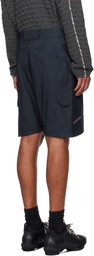 Robyn Lynch Black Ripstop Cotton Cargo Shorts