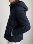 Canali - Hooded Cashmere Down Jacket - Blue