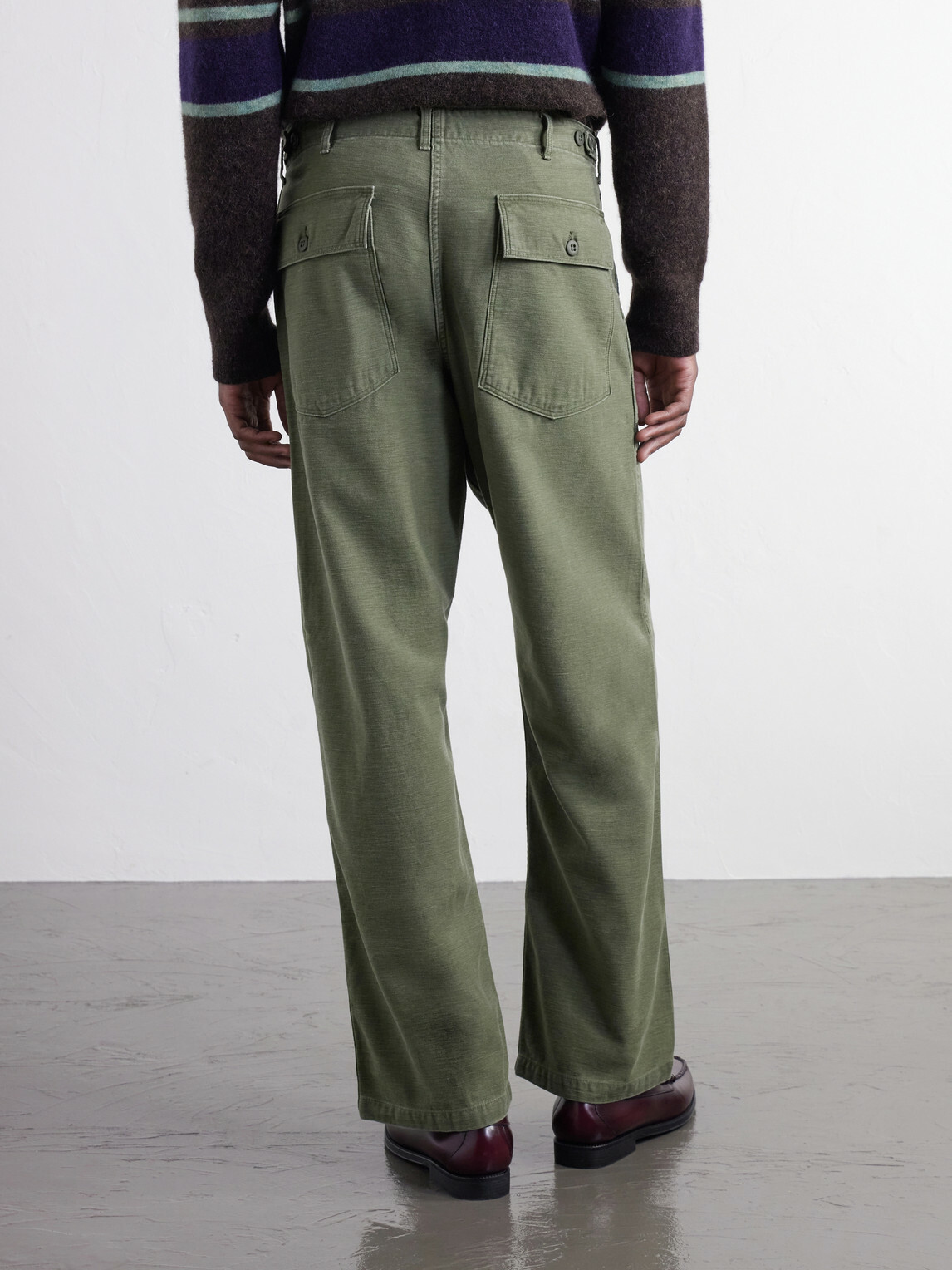 OrSlow - Straight-Leg Cotton-Canvas Trousers - Green