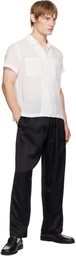 Bode Black Satin Track Pants