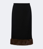 Magda Butrym Wool midi skirt