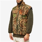 Gramicci Men's Reversible Fleece Vest in Leaf Camo
